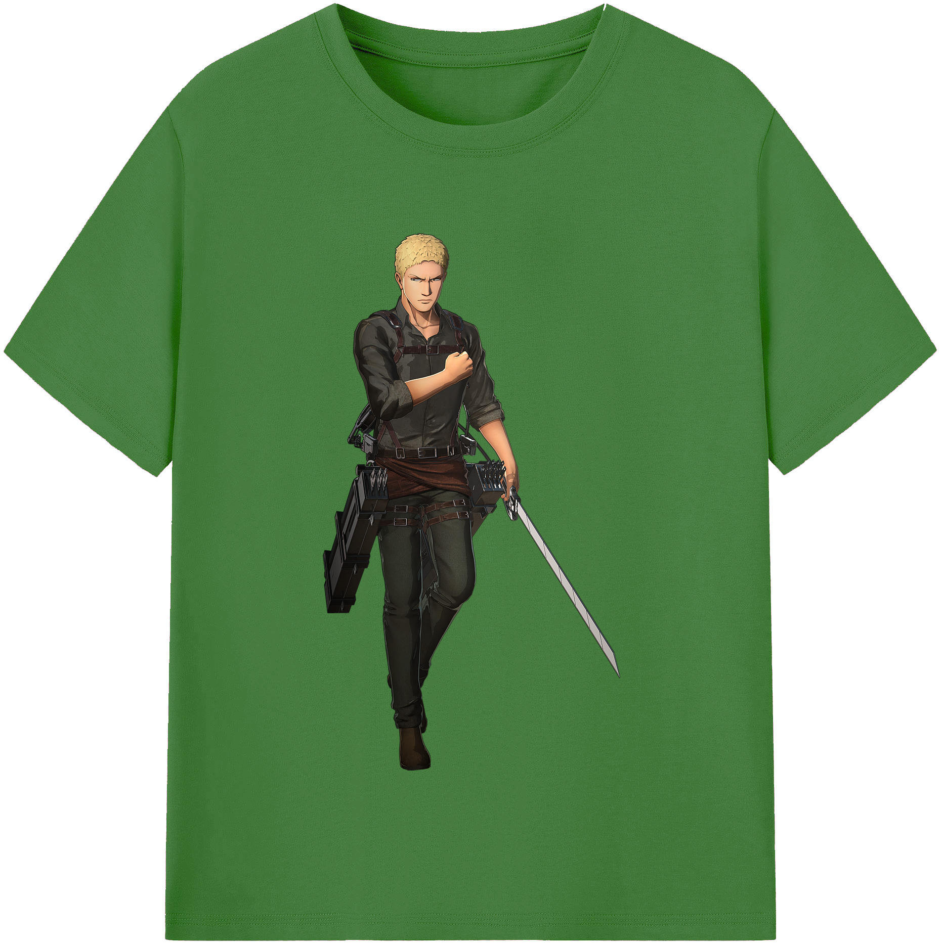 （画像用） 進撃の巨人 ライナー・ブラウン Attack on Titan Reiner Braun レディースカジュアルプリントTシャツ（綿100％）